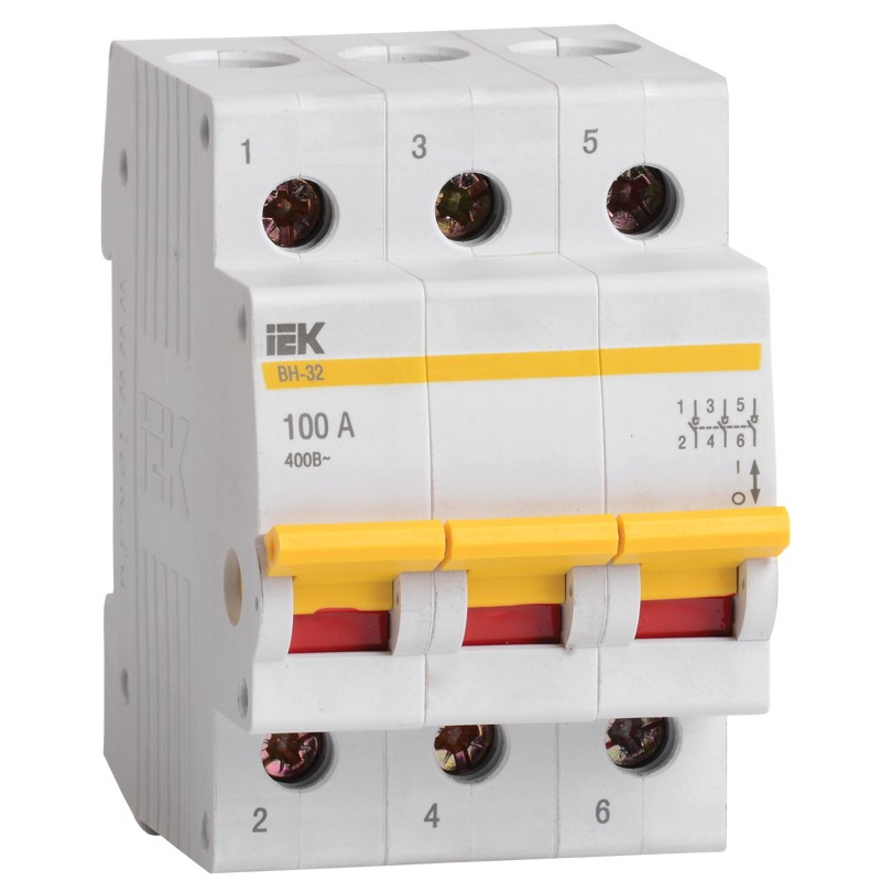 MCB-X00-RU Switch disconnector VN-32 3P IEK (20A-100A)