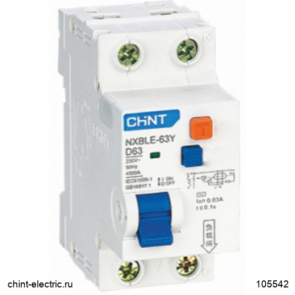 OTE-X00-CN Дифференциальные автоматы NBH8LE-40 1P+N (6A-63A)