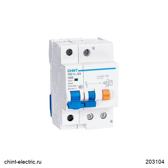 OTE-X00-CN Residual Current Operated Circuit Breaker NB1L 1P+N (6A-40A) C