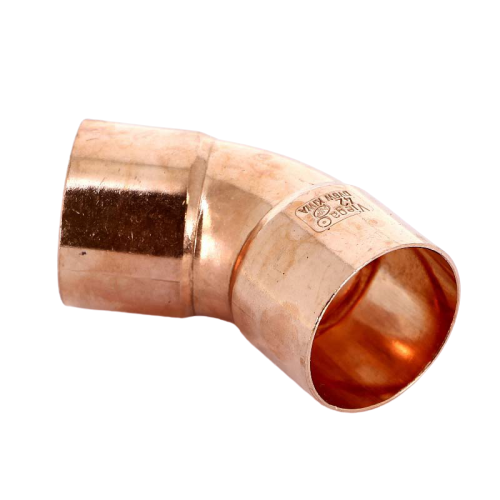 TUB-X00-DE Double-socket elbow 45 ° for soldering 42 Viega