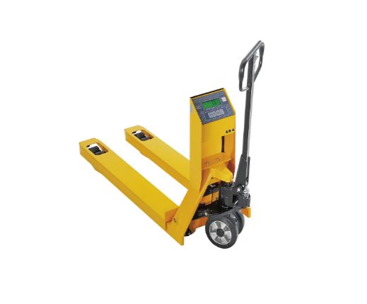 Pallet truck with precision scale with item counter