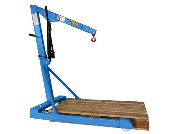 BLUE workshop crane max. load 500 kg, parallel chassis