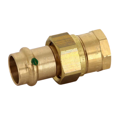 FIT-X00-DE Dismountable press coupling B 18 x 1/2 &quot;, bronze Sanpress Viega