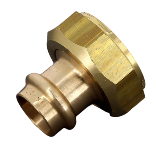 FIT-X00-DE B-press 聯軸器，帶活接螺母和平墊圈 22 x 1 1/4&quot;，青銅 Sanpress Viega