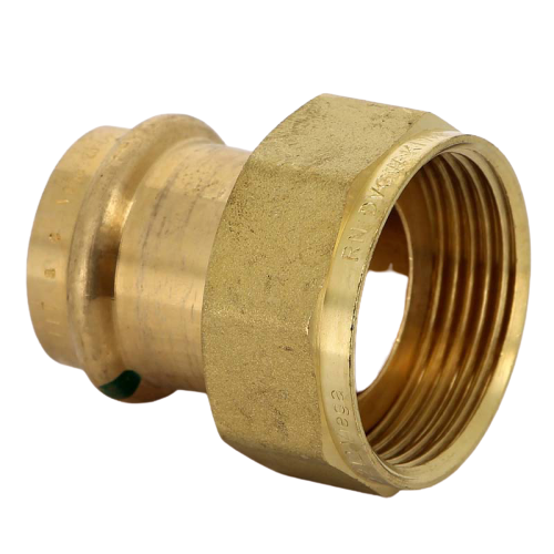 FIT-X00-DE Press-B coupling with swivel nut and flat gasket 28 x 1 1/4 &quot;, bronze Sanpress Viega