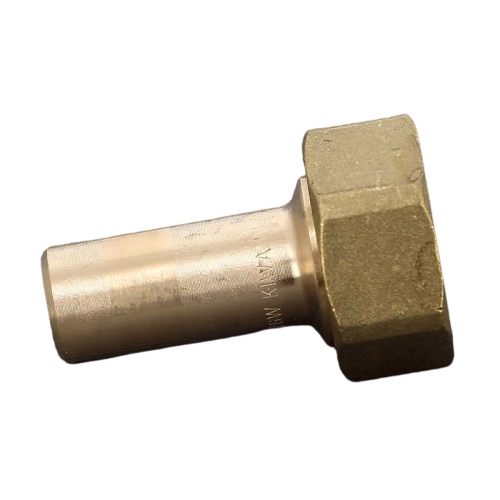 FIT-X00-CN Insert with union nut and flat gasket 15 x 3/4 &quot;, bronze Sanpress Viega