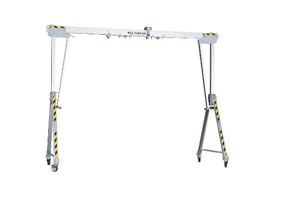 RAPK aluminium gantry crane overall height 2477 – 3877 mm