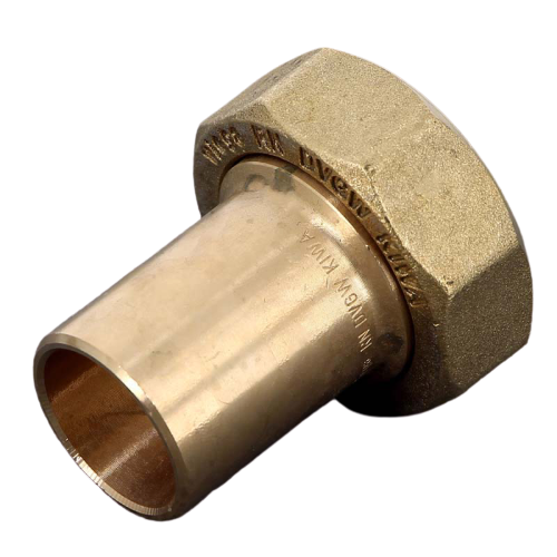 FIT-X00-DE 插入工会螺母和平垫片28 x 1 1/4“，Sanpress Viega青铜