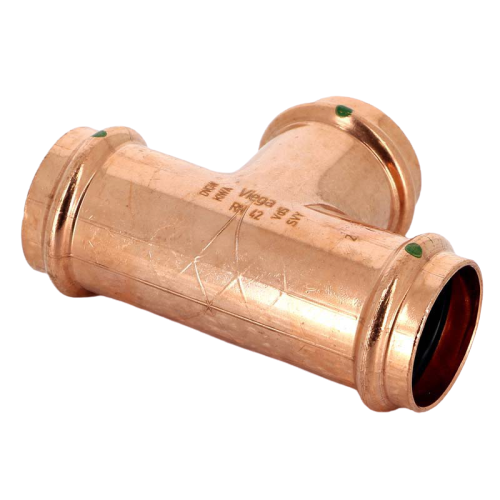 FIT-X00-DE Tee press 42, copper Profipress Viega