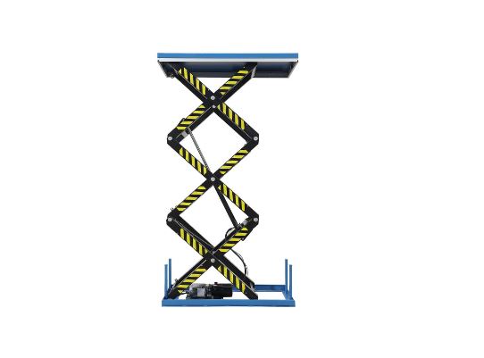 Triple scissor lift table (platform LxW 1700 x 1000 mm, max load 1000-2000kg)