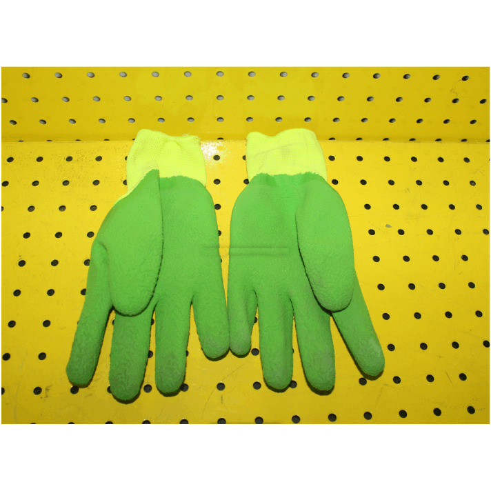 BSH-X00-CN Green gloves with rubber palms