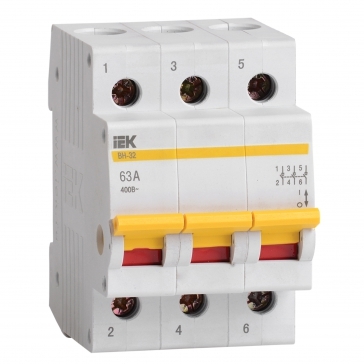 ISS-X00-RU Автоматический выключатель IEK 3 полюса