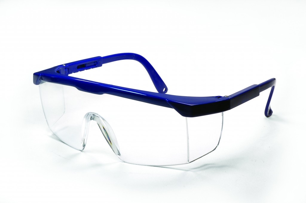FSD-X00-CN Safety glasses with blue border