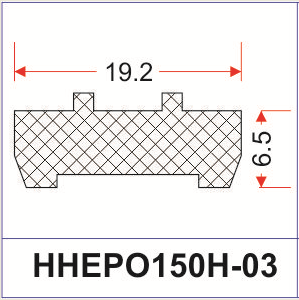 REZ-HAR-HP70 фасад нуруу резин (0.15kg/m)