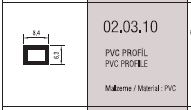 PVC-HAR-SAS-R50 Фасад салхивч гадна хүрээний нэмэлт хуванцар 8.4х6.3