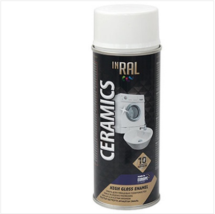INRAL. CERAMICS Aerosol spray for painting and eliminating defects of ceramics