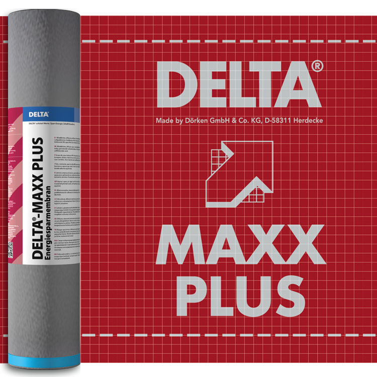 OMC-X00-RU Пленка энергосберегающая диффузионная с двумя зонами проклейки DELTA-MAXX PLUS 1.5x50м (1рул/75м2)