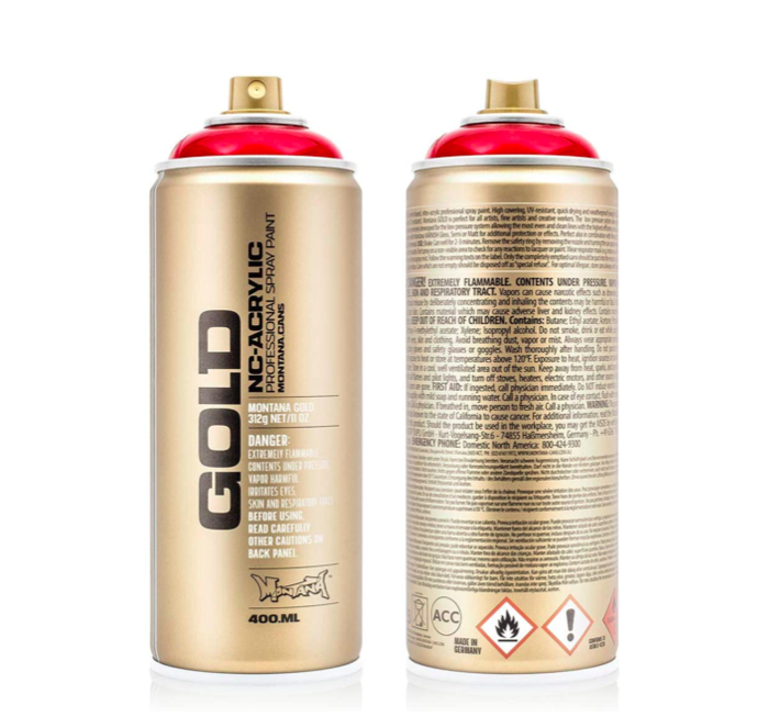 PAI-X00-MONTANA Gold Transparent Ketchup spray paint