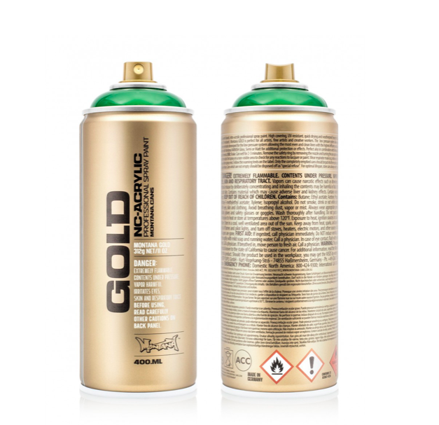 PAI-X00-MONTANA Gold Transparent Smaragd Green spray paint