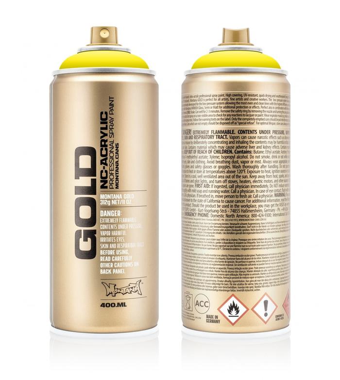 PAI-X00-MONTANA Spray paint Gold Pure yellow