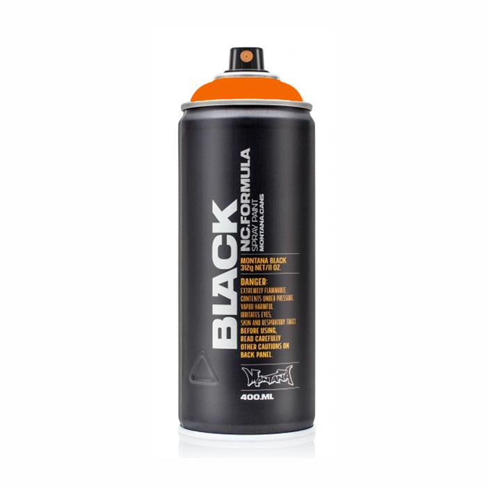 PAI-X00-MONTANA Spray paint Black Pure orange
