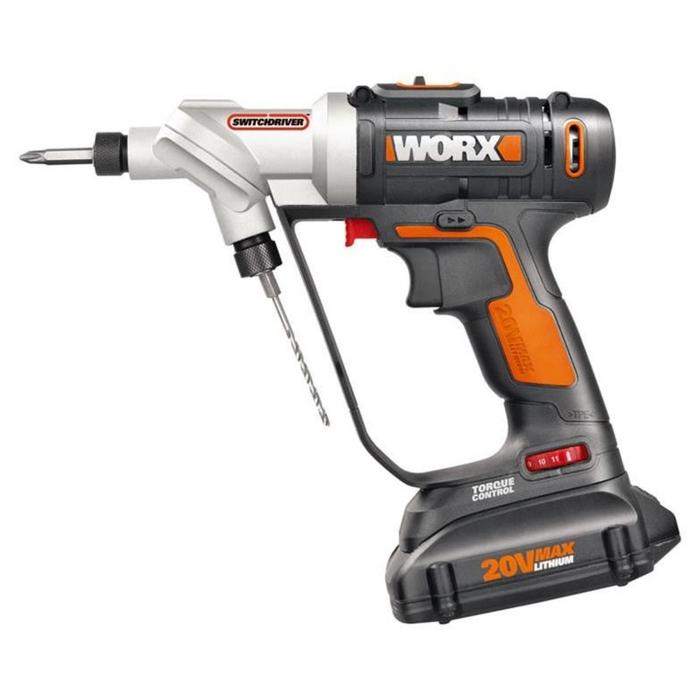 DRL-X00-WORX Cordless Double Head Drill &amp; Driver - WORX Switch driver (20V)