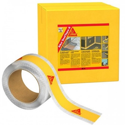 OMD-X00-CH SikaSeal® Tape-S Special tape for waterproof sealing around perimeters and joints in wet tiled areas (system component)