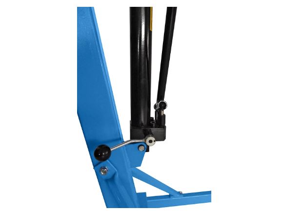 BLUE workshop crane max. load 500 kg, parallel chassis