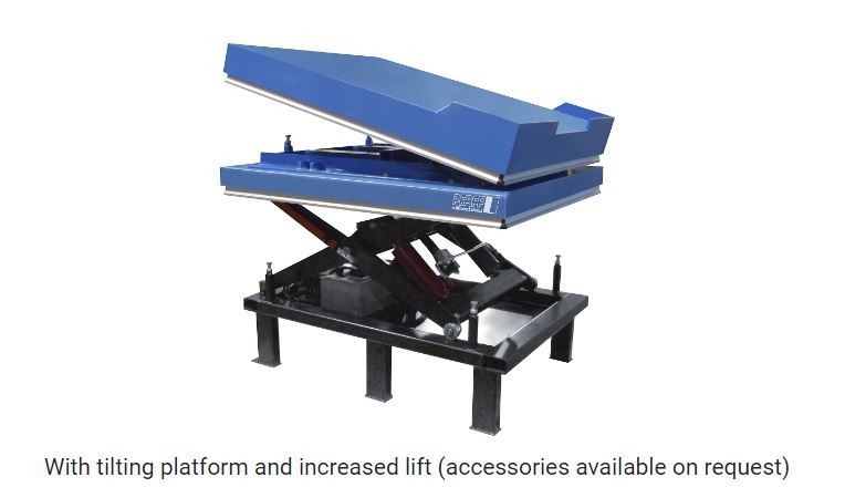 Lift table max. load 2000 kg
