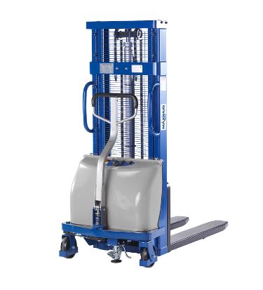 Semi-electric drawbar stacker max. load 1200 kg