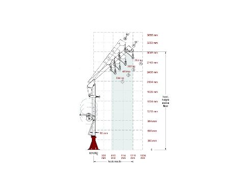 Thern – ENSIGN 1000 5PA10 slewing crane electrolytically zinc plated