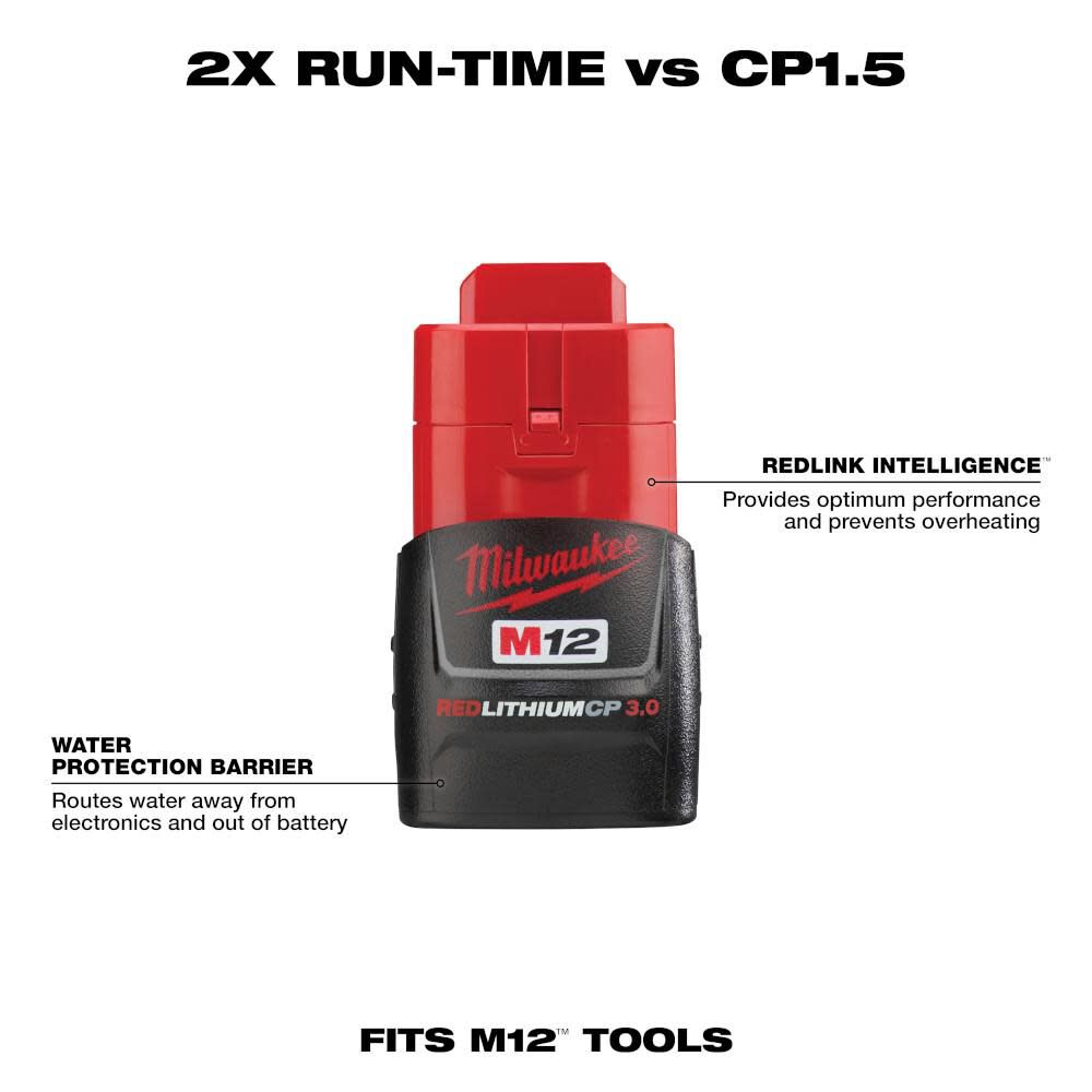 OTE-MILWAUKEE-USA M12™ REDLITHIUM™ Батарей 3.0Ah