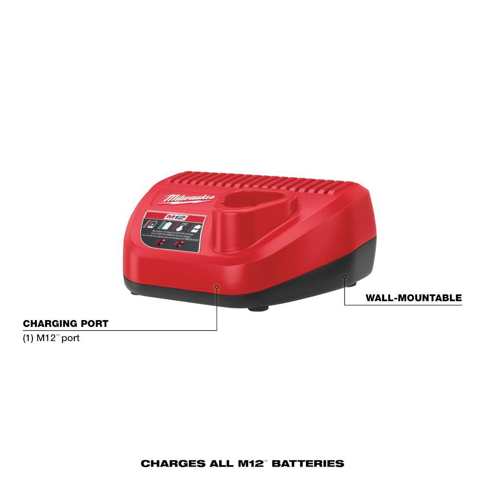OTE-MILWAUKEE-USA M12™ Lithium-ion Battery Charger