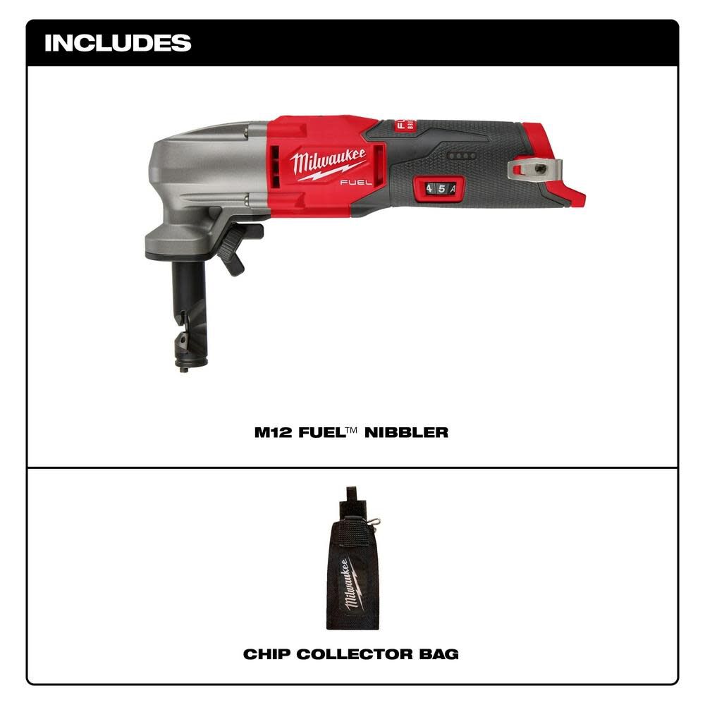 SAW-MILWAUKEE-USA M12 FUEL™ 16 Gauge Variable Speed Nibbler (Bare tool)