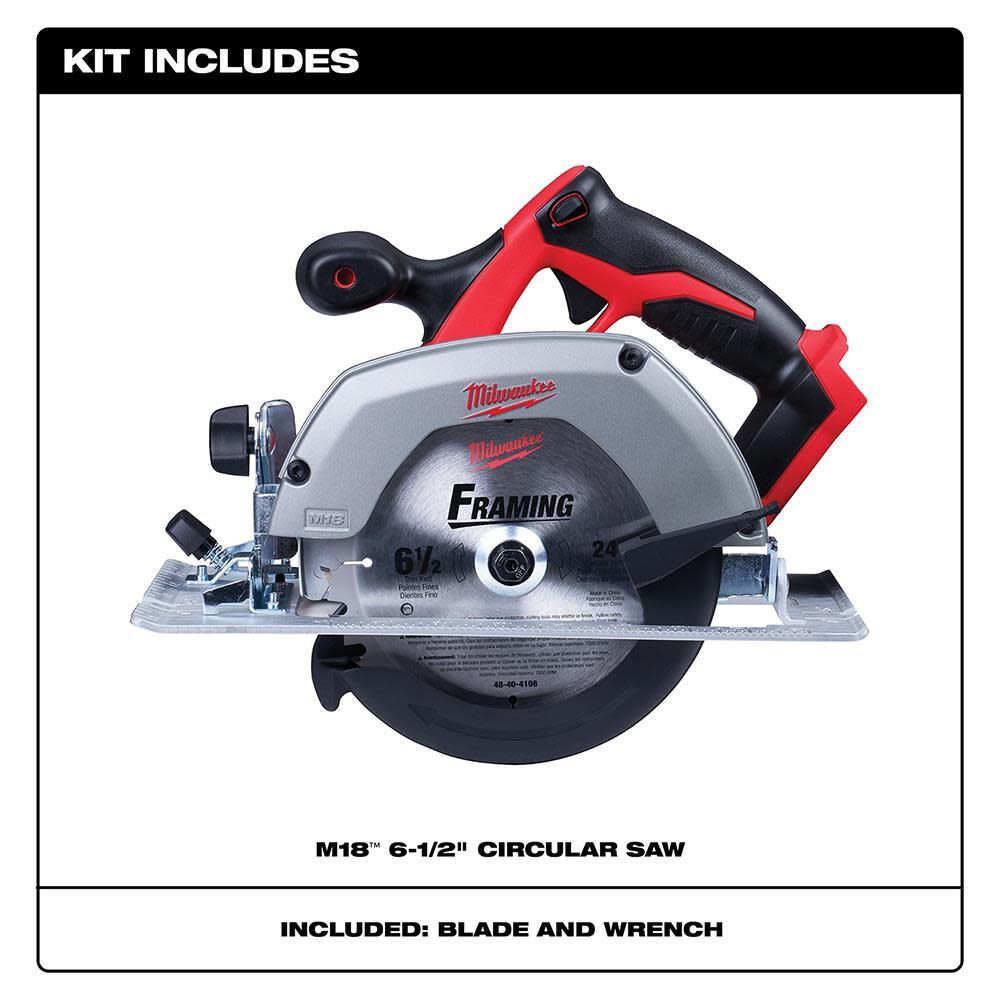 SAW-MILWAUKEE-USA M18™ 165mm Circular Saw (Bare tool)