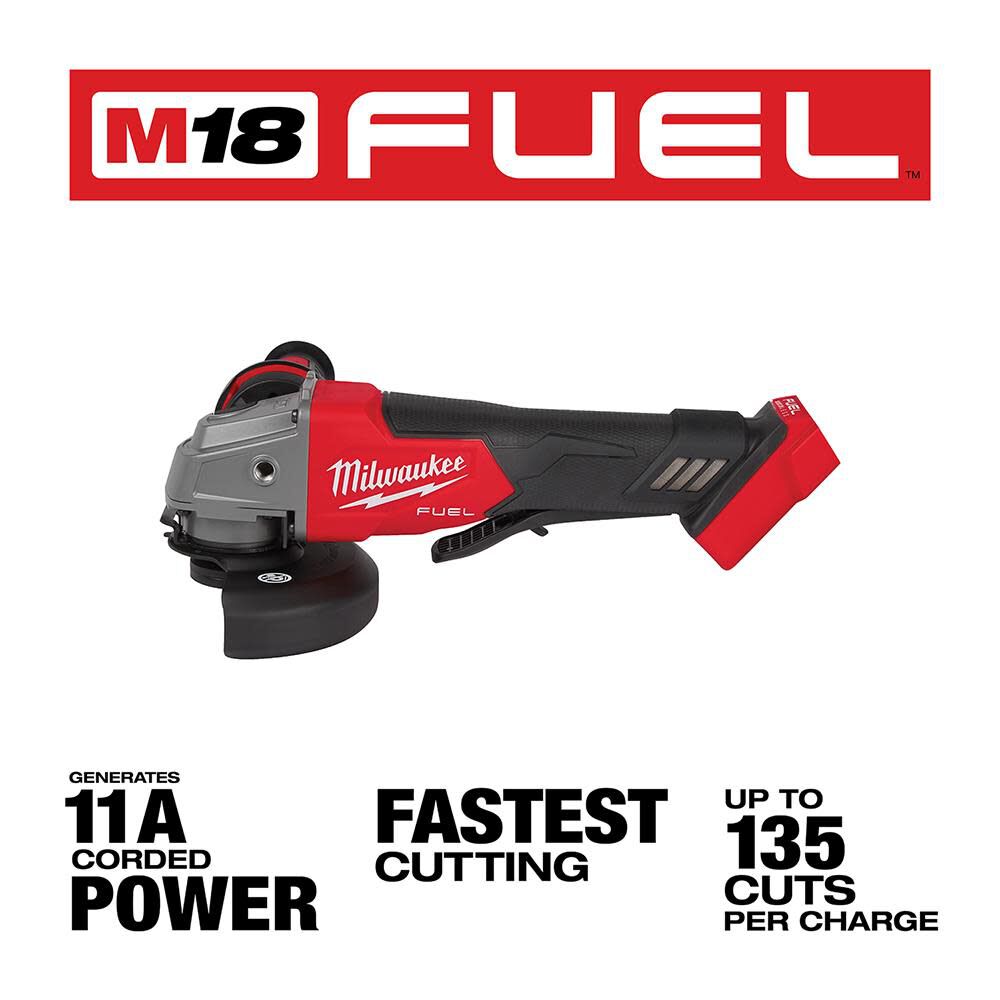 TSD-MILWAUKEE-USA M18 FUEL™ 4-1/2" / 5" Braking Grinder Paddle Switch (Bare tool)