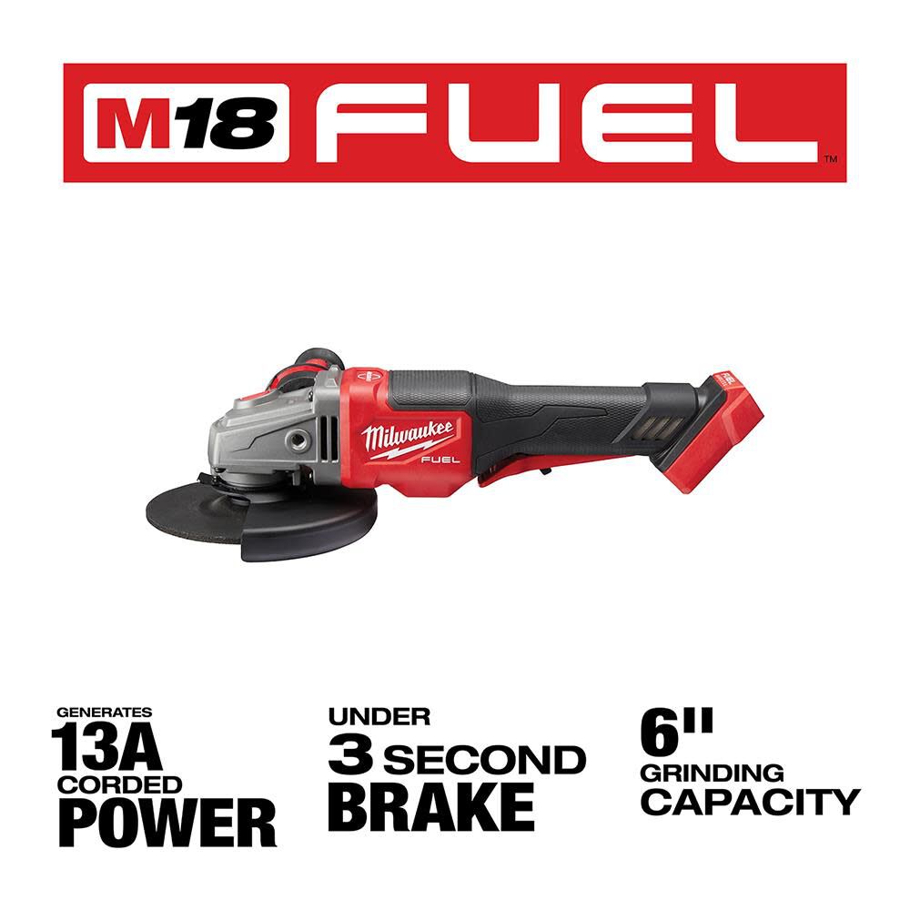 TSD-MILWAUKEE-USA M18 FUEL™ Braking Grinder with Paddle Switch (Bare Tool)