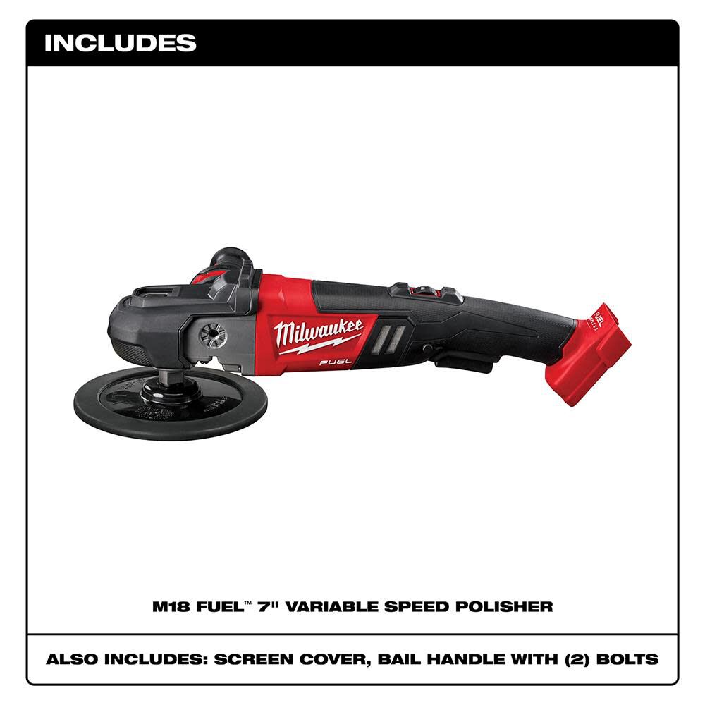 OTE-MILWAUKEE-USA M18 FUEL™ 7” Variable Speed Polisher (Bare tool)