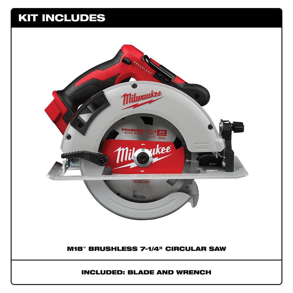 SAW-MILWAUKEE-USA M18™ Brushless 184mm Circular Saw