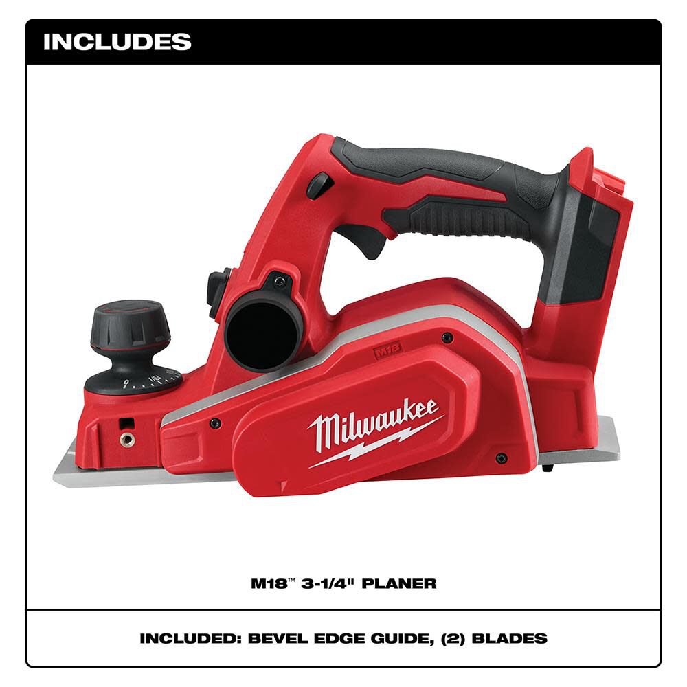 OTE-MILWAUKEE-USA M18™ 82mm Planer (Bare tool)