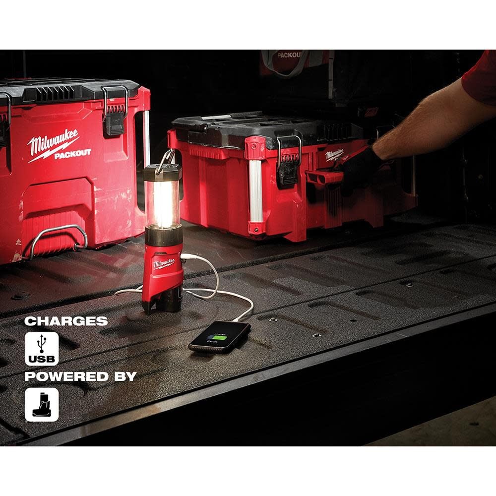 LGT-MILWAUKEE-USA Milwaukee M12 Cordless Lithium-Ion LED Lantern (Bare Tool)