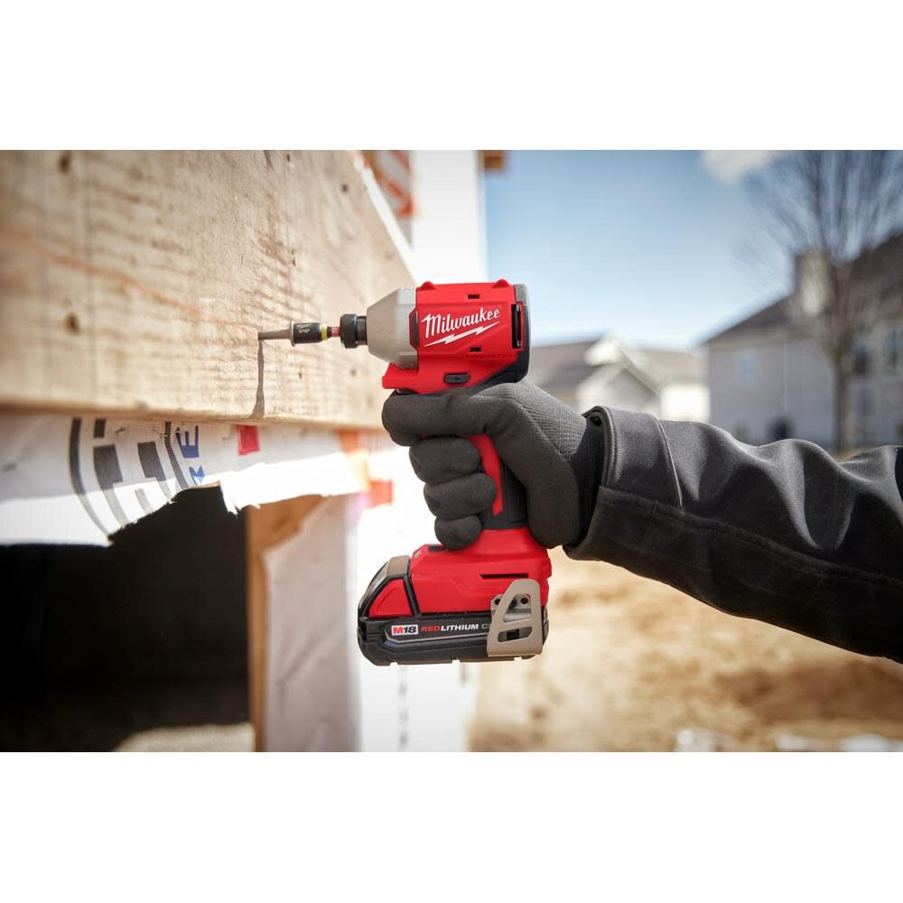 DRL-MILWAUKEE-USA M18™ Compact Brushless 1/4" Hex 3-Speed Impact Driver (Bare tool)