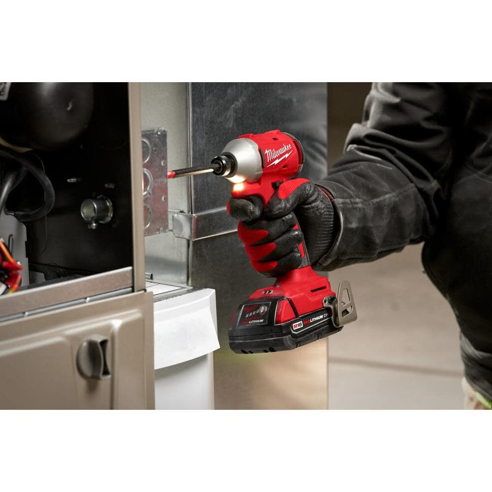 DRL-MILWAUKEE-USA M18™ Compact Brushless 1/4" Hex 3-Speed Impact Driver (Bare tool)