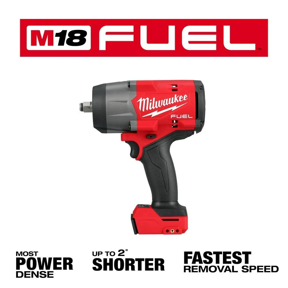 DRL-MILWAUKEE-USA M18 FUEL™ 1/2" High Torque Impact Wrench w/ Friction Ring (Bare tool)