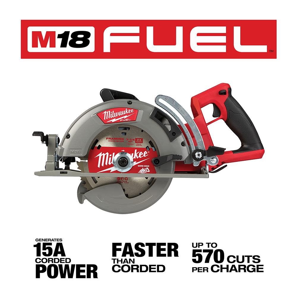 SAW-MILWAUKEE-USA M18 FUEL™ Rear Handle 7-1/4" Circular Saw (Bare tool)