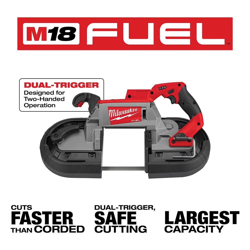 SAW-MILWAUKEE-USA M18 FUEL™ Deep Cut Dual-Trigger Band Saw (Bare tool)