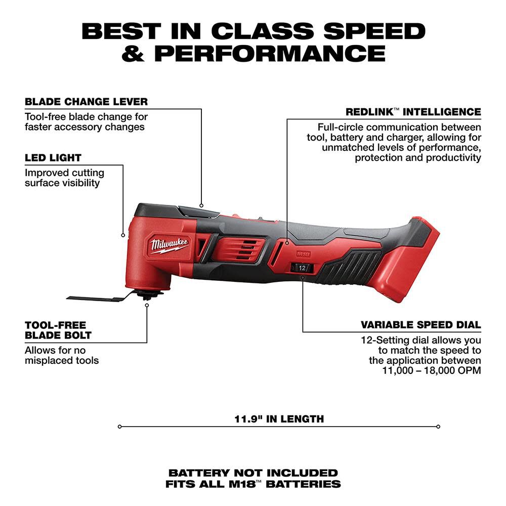 OTE-MILWAUKEE-USA M18™ Cordless Multi-Tool (Bare tool)