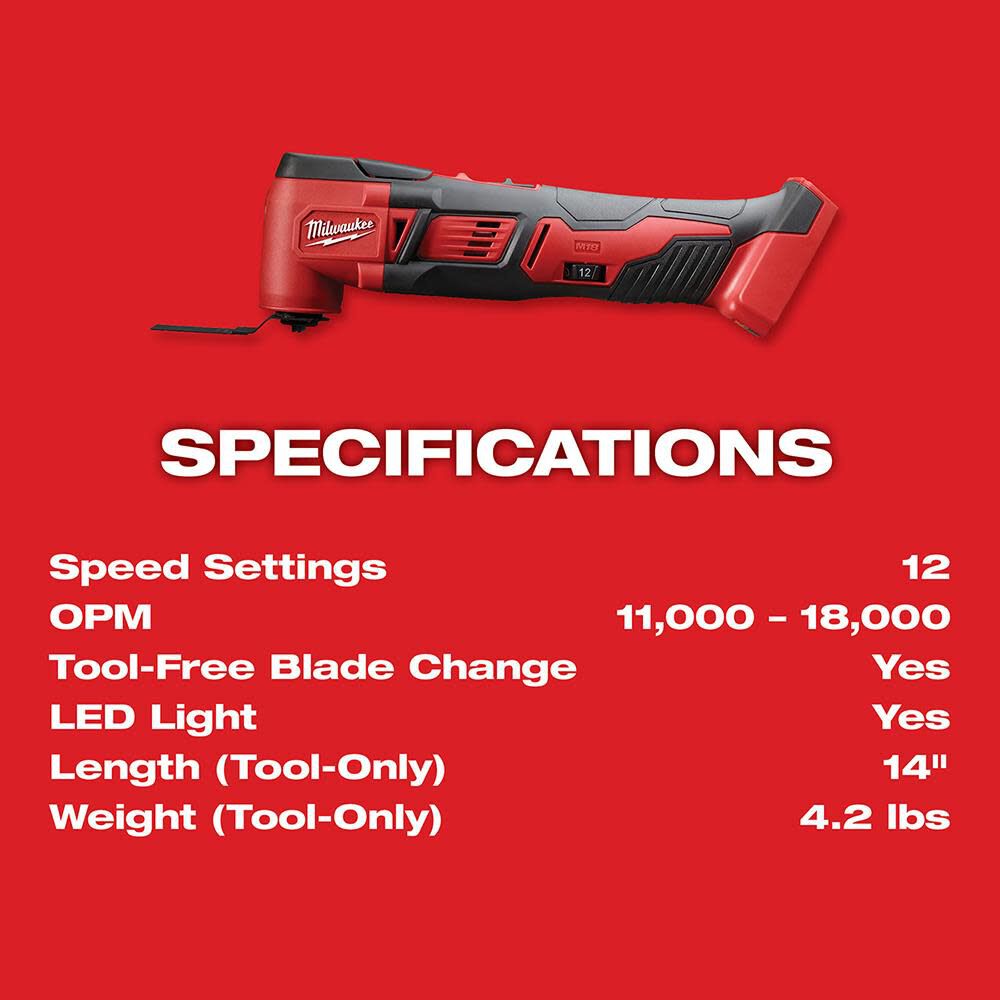 OTE-MILWAUKEE-USA M18™ Cordless Multi-Tool (Bare tool)