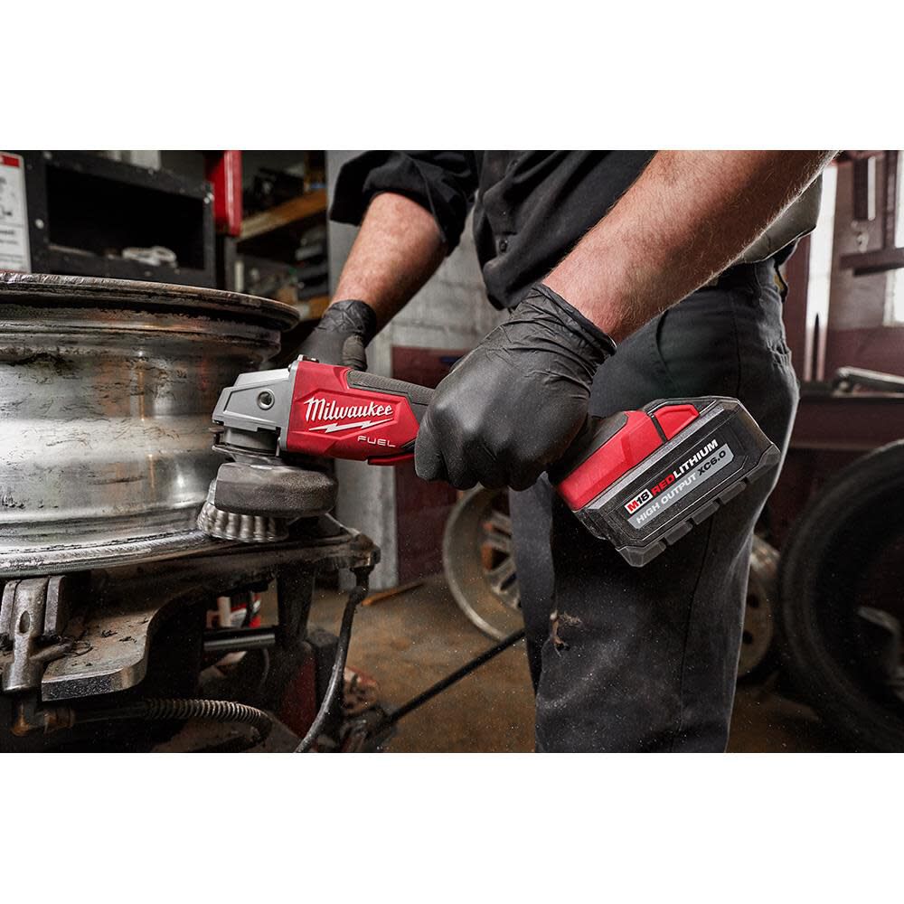 M18 FUEL™ 4-1/2" / 5" Variable Speed Braking Grinder, Paddle Switch No-Lock (Bare tool)