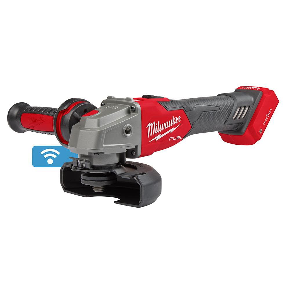 TSD-MILWAUKEE-USA M18 FUEL™ 4-1/2" / 5" Braking Grinder w/ ONE-KEY™ Slide Switch, Lock-On (Bare tool)